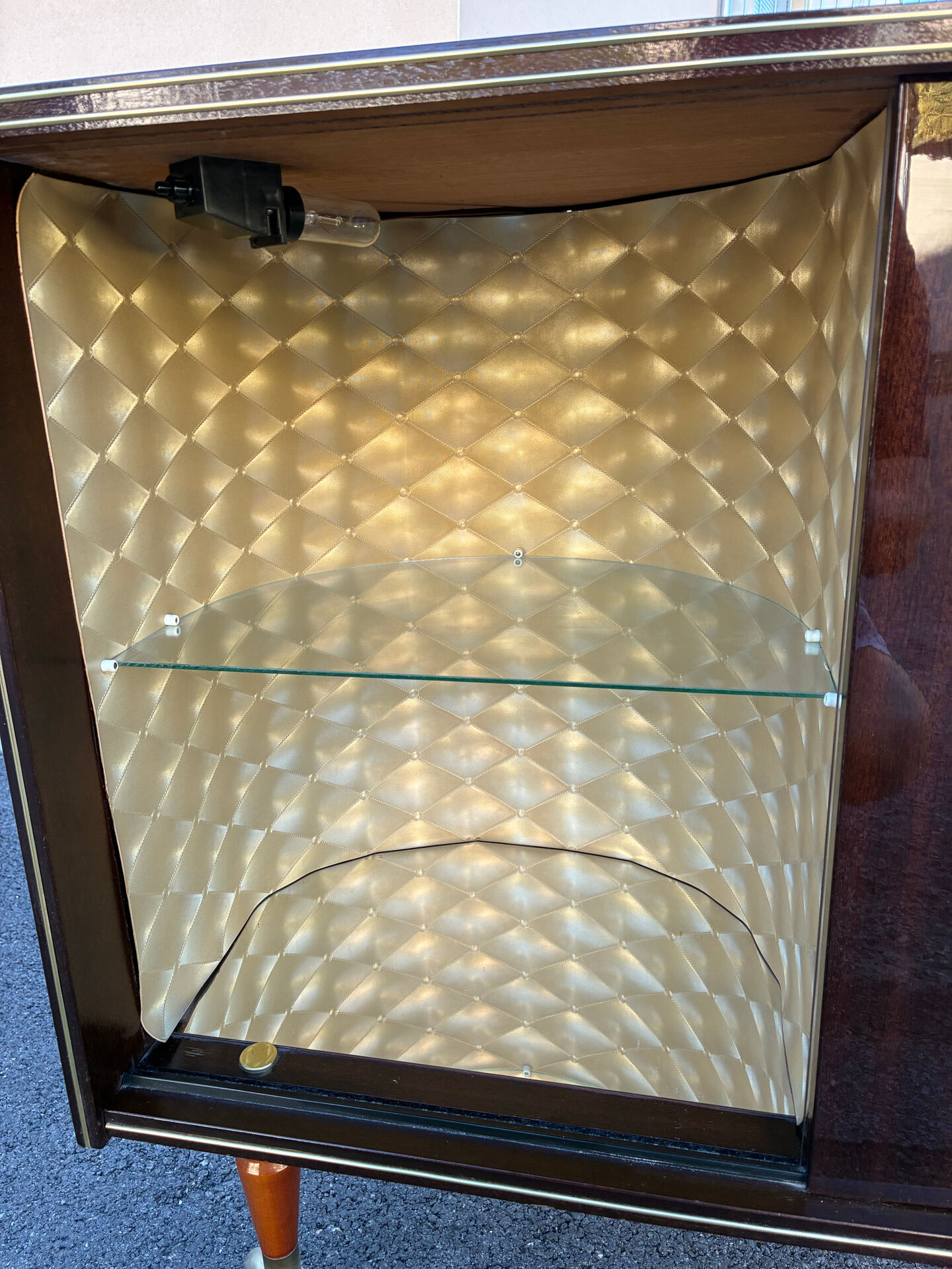 Vintage 60s console TV bar