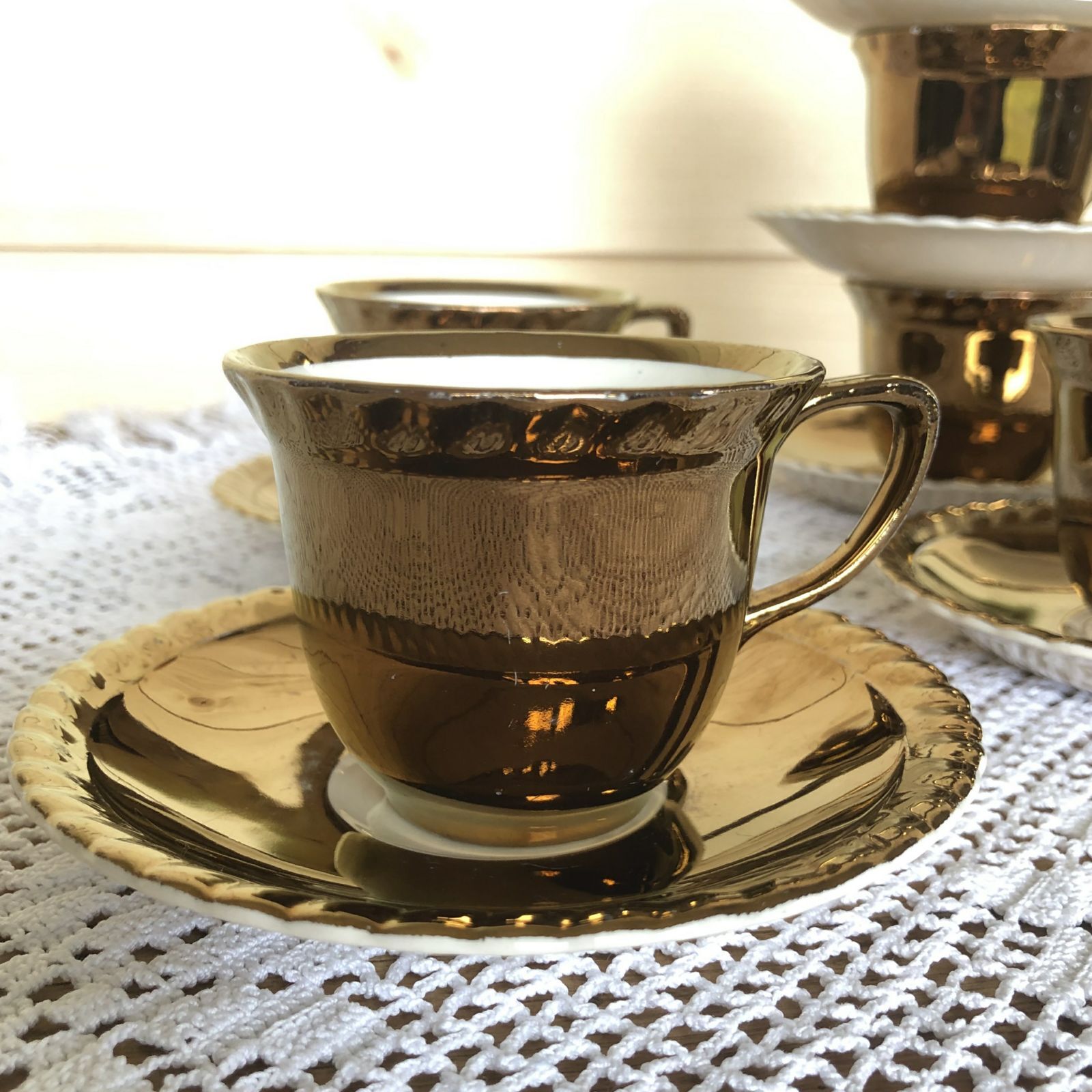 Gray's pottery coffee service
