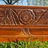 Art Deco mirror in carved wood