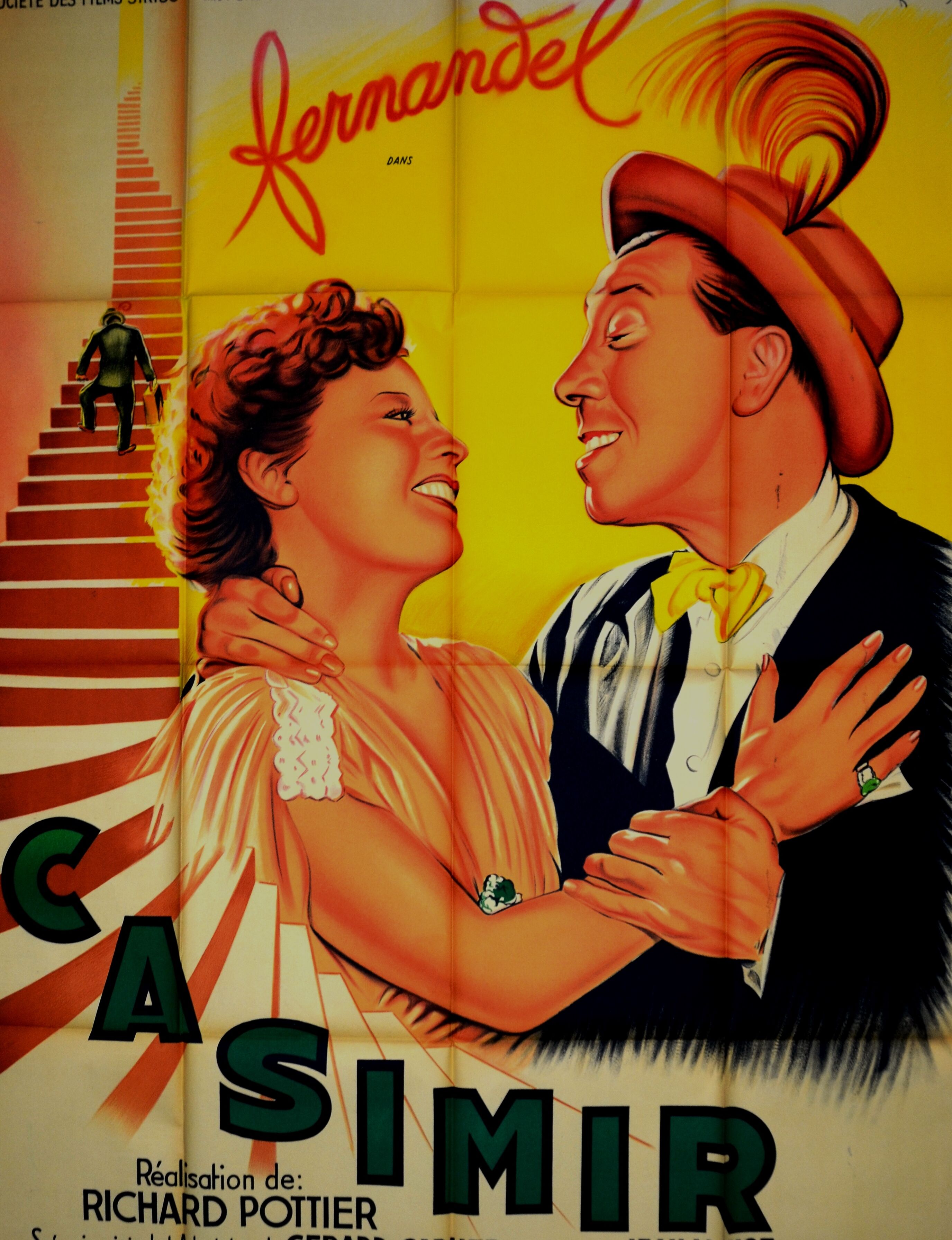 Original movie poster "Casimir " 1950 Fernandel