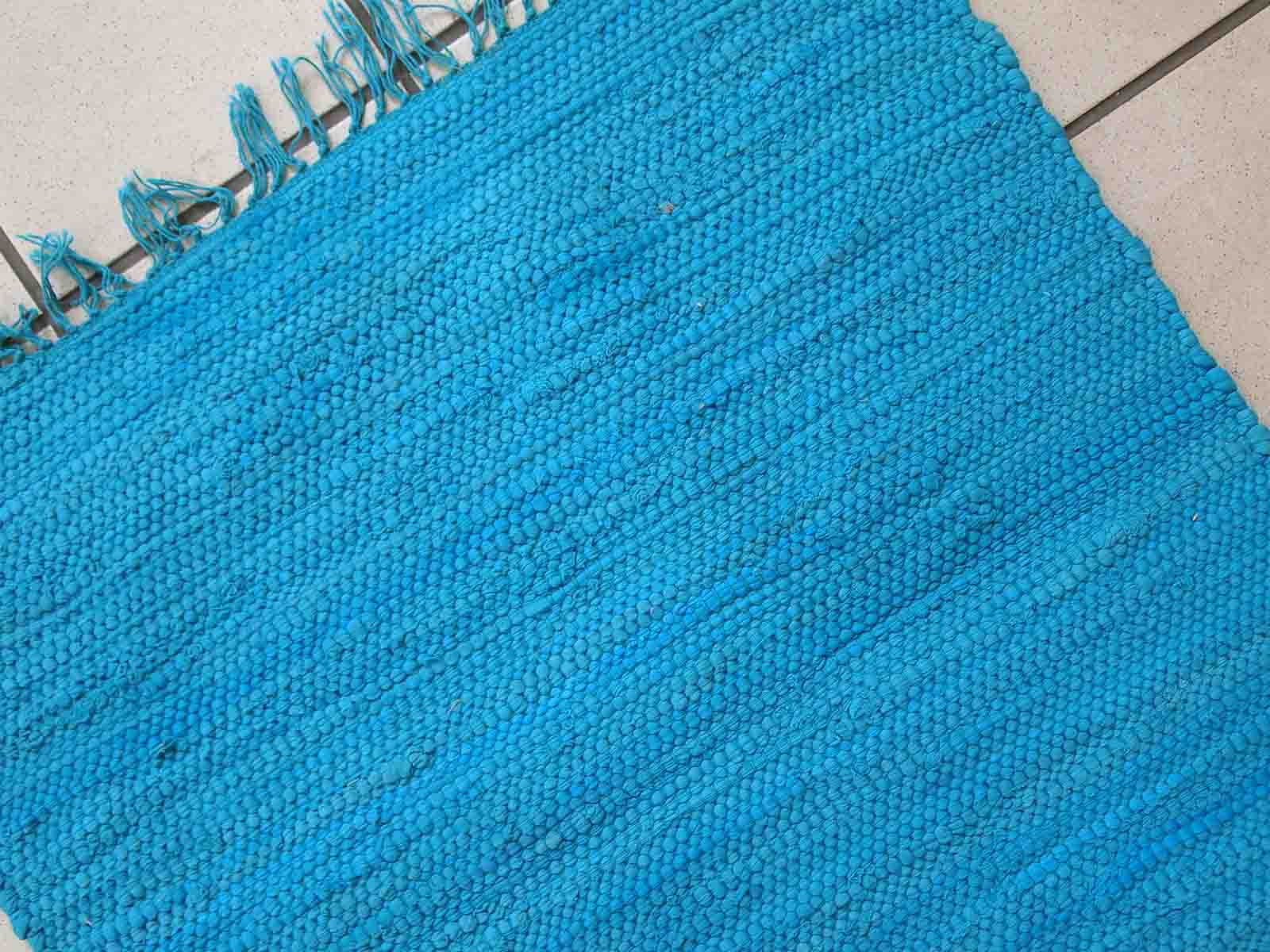 Handmade indian vintage carpet 61cm x 125cm 1980s, 1c564