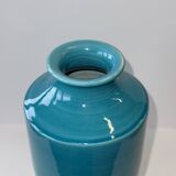 Turquoise blue vase H25.5