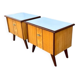 lot 2 tables chevet