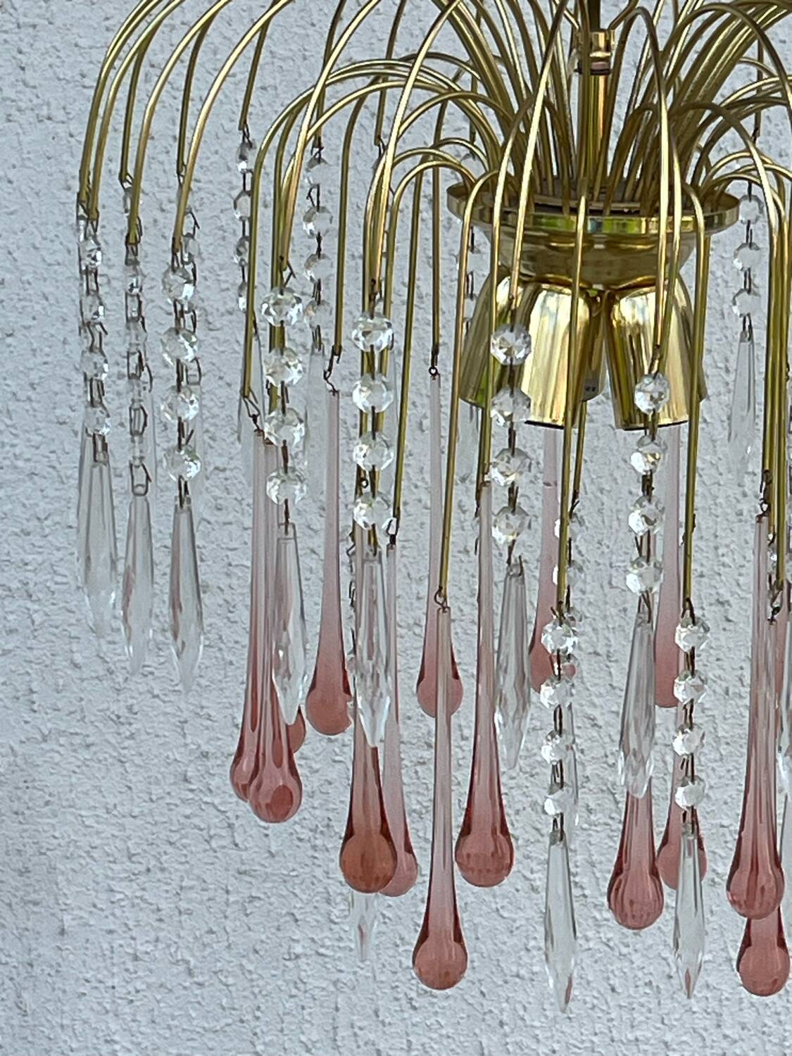 Murano glass wall chandelier