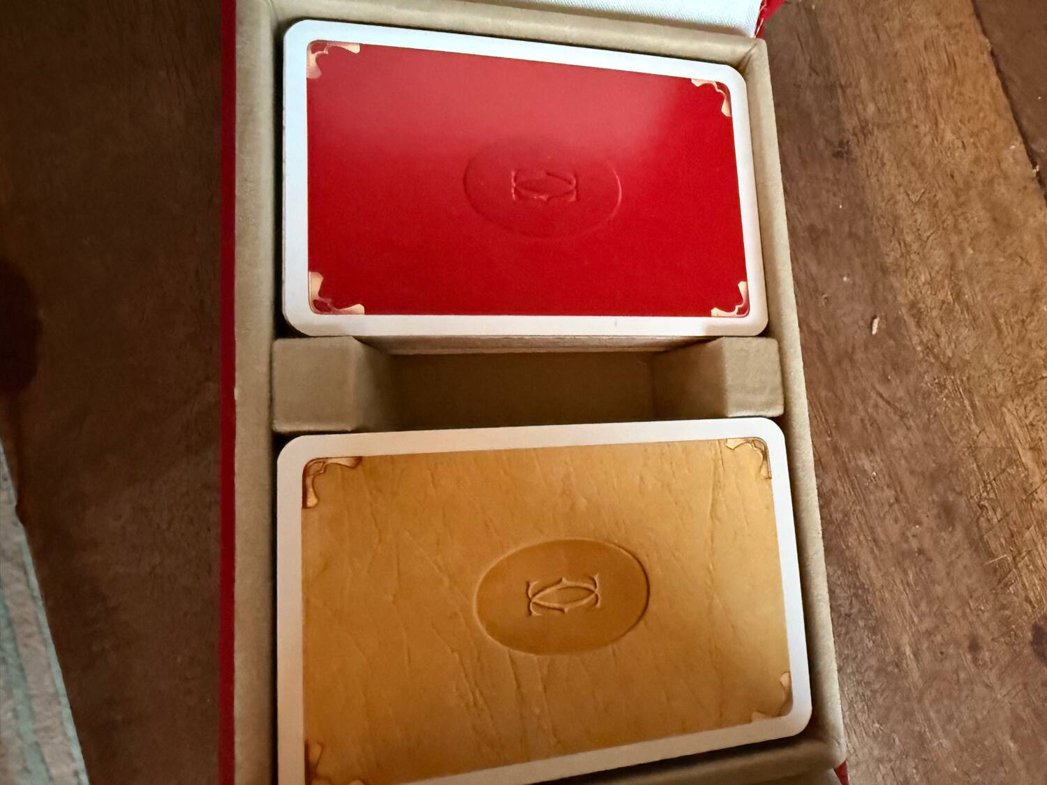 Cartier playing cards