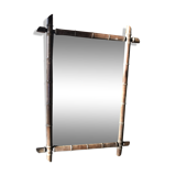 1900 old bamboo mirror