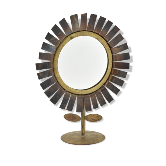 Miroir sur pied marguerite Chaty Vallauris 30x22cm