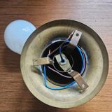 Pair of Brass Flush Mounts, Italy, 1970s