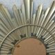 Gold metal sun mirror