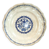 Flat plate in Gien earthenware - Rouen Art Deco motif - 1932