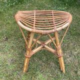 Vintage rattan stool