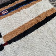 Tapis berbère artisanal laine naturelle 3x2 m
