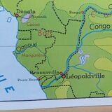 School poster rossignol montmorillon map west central africa n°21-22