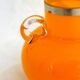 Petit vase opalin orange vintage Carnaby 1960'