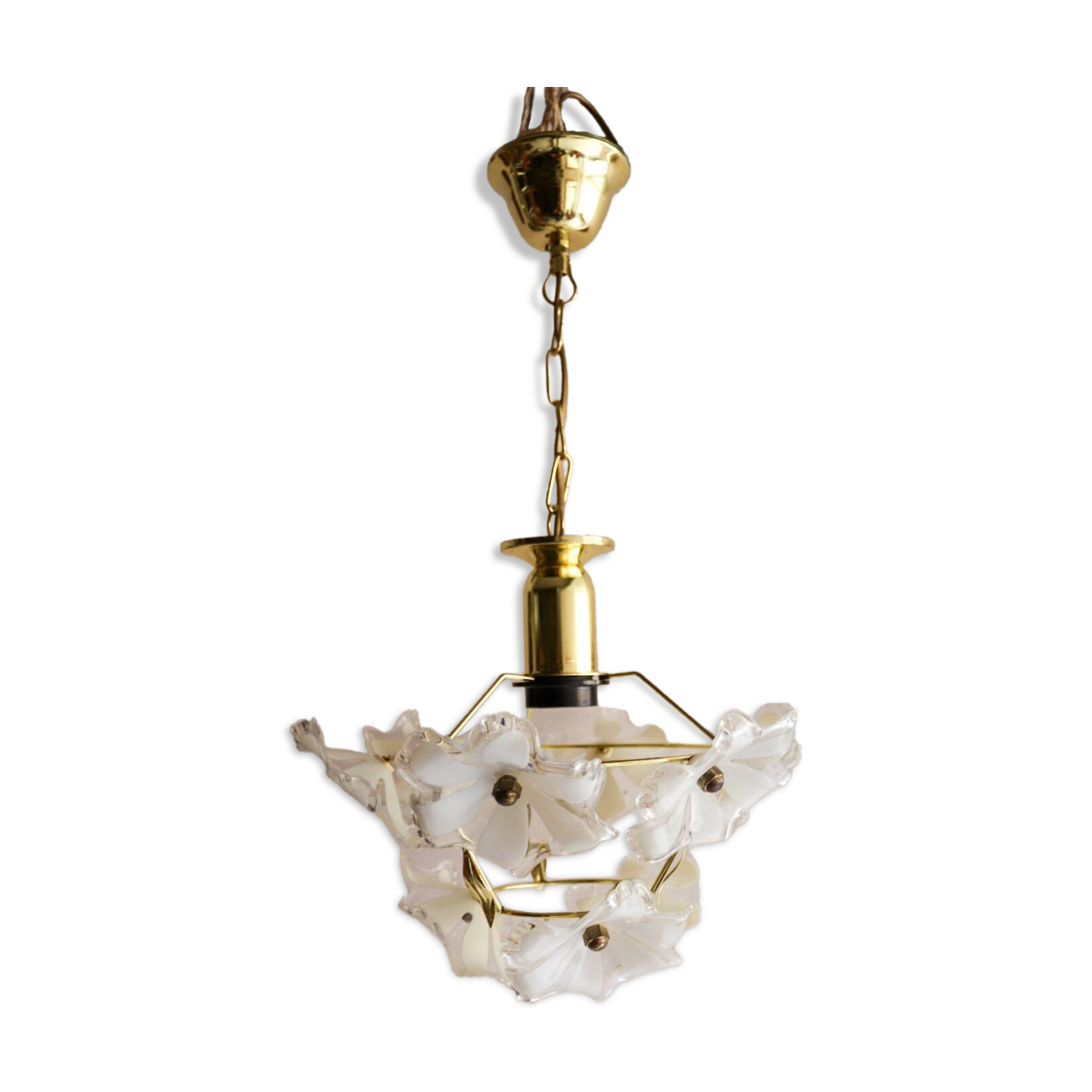 Lustre vintage fleurs murano Eglo