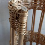 Natural wicker chopstick pan