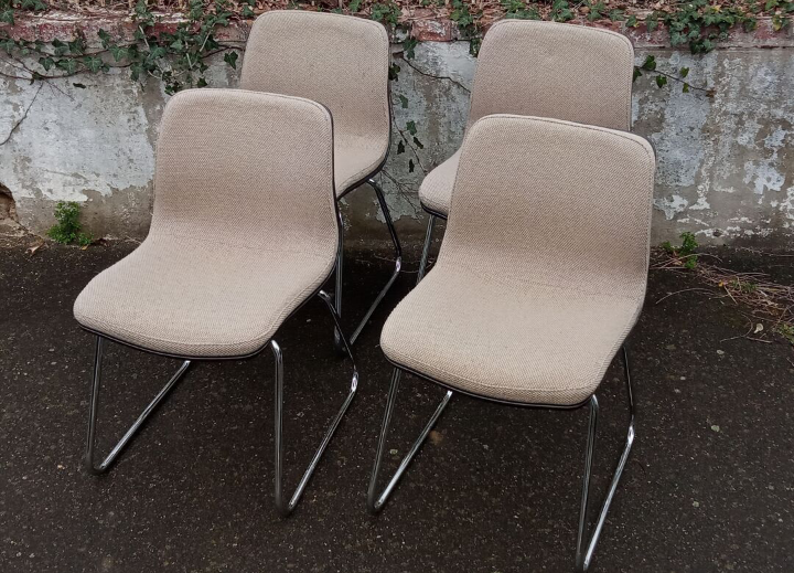 Steelcase Strafor chair, sled legs, 1970s