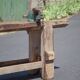 Large carpenter's workbench, old workbench, wooden workbench, industrial decoration