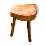 Vintage raw wood table