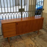 60s teak sideboard 2 sliding doors