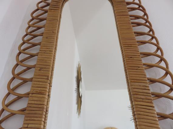Rattan mirror  60/70 - 80x80cm