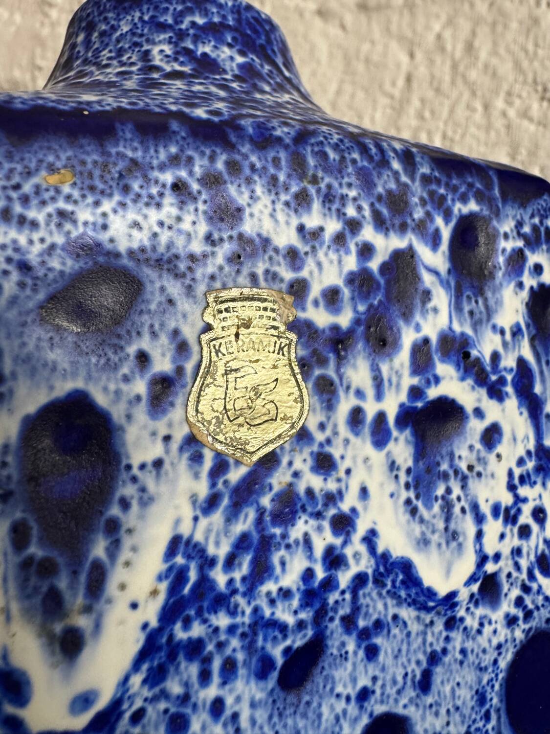 Vase carré ES Keramik, années 70