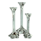 3 lead crystal glass candle holder by Nachtmann as a set - Vintage