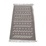 Handmade gray carpet 56x100cm