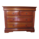 Cherrywood chest of drawers with ogee – 4 drawers – 80s – Louis Philippe style