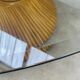 McGuire Bamboo Dining Table, Wheat Sheaf, 4 Person, Vintage