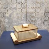 Butter on mirror tray