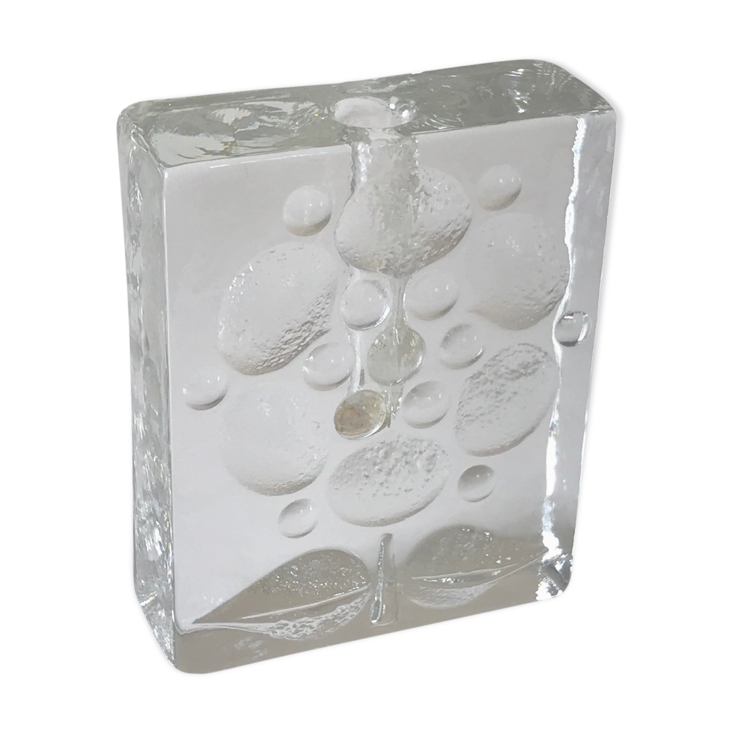 Glass paved soliflore by Walther Design 1970