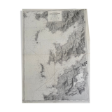 Ancient marine map of Vigo Bay Spain