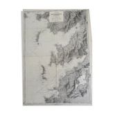 Ancient marine map of Vigo Bay Spain