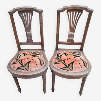 Pair of chairs 19th Napoleon 3