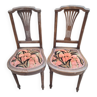 Paire de chaises 19ème Napoléon 3