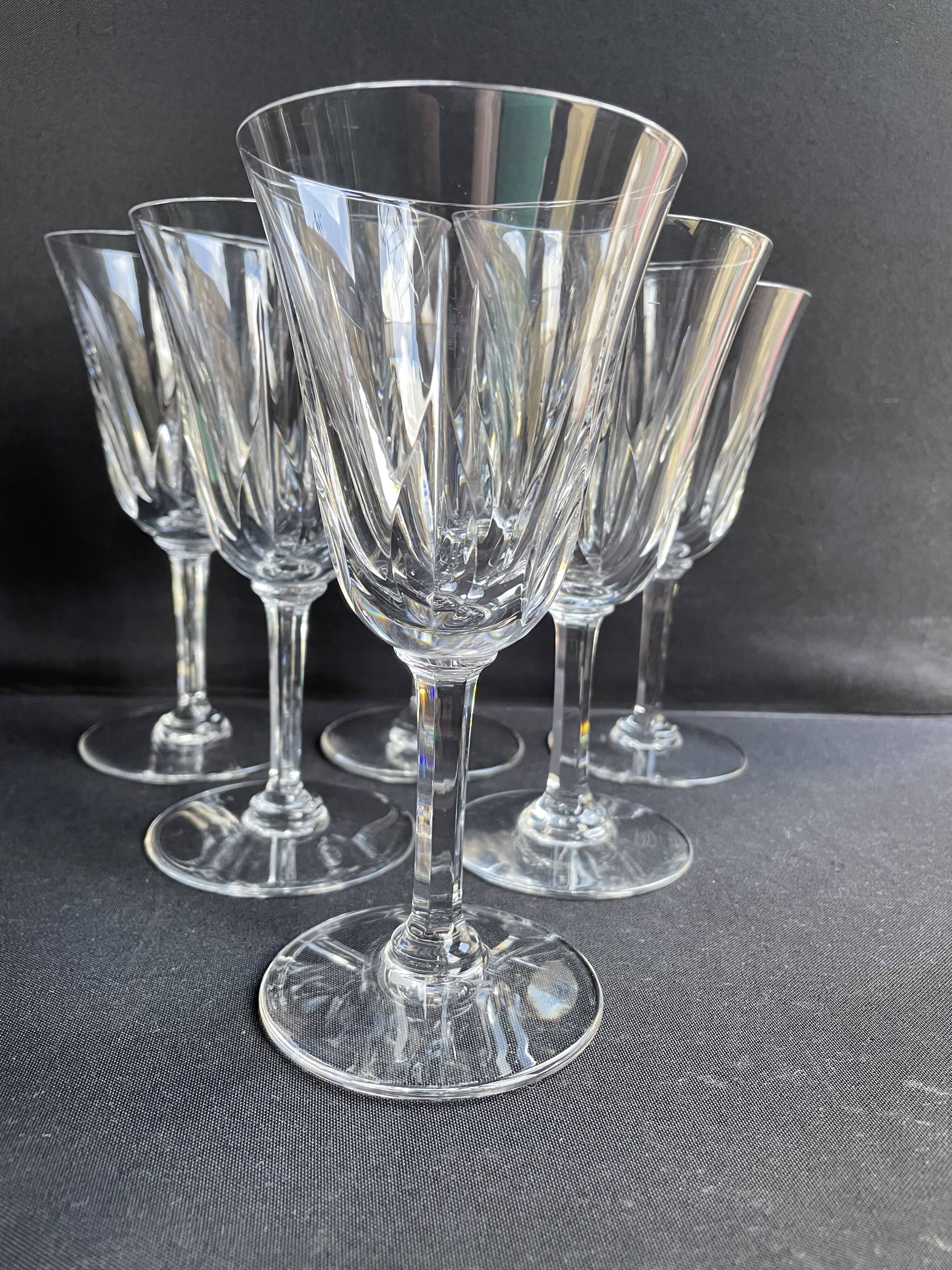 6 Saint Louis water glasses Cerdagne service