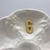 6 Gien Oyster Plates
