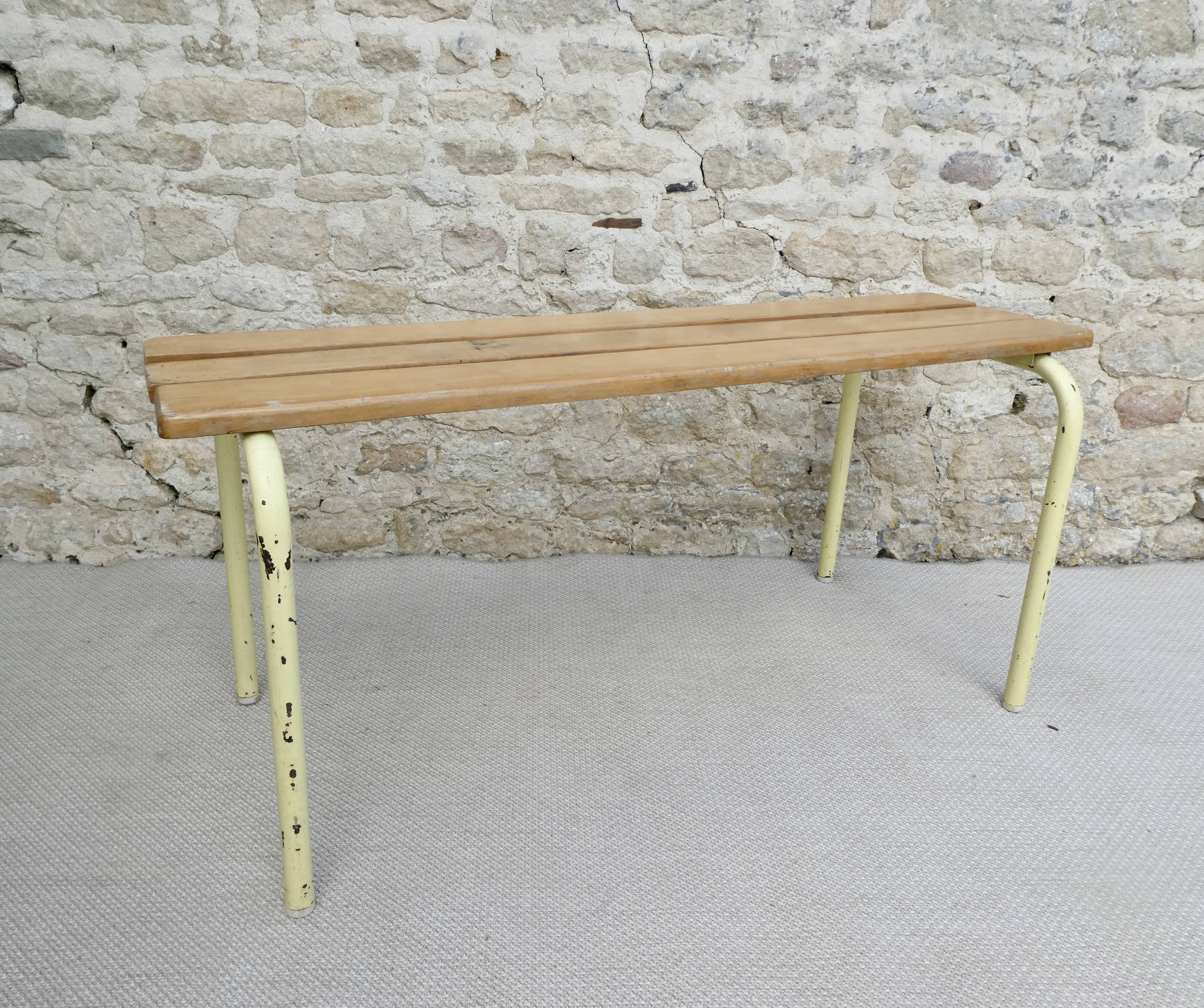 School bench from the 80s