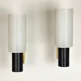 Pair of 60' brass wall lights