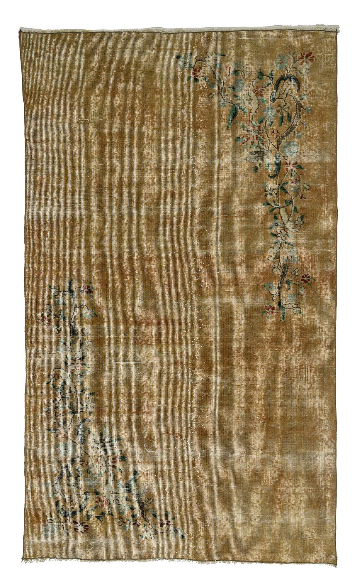 Turkish Anatolian Handmade Vintage Area Rug 210 cm x 124 cm