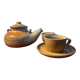 Montgolfier stoneware teapot set