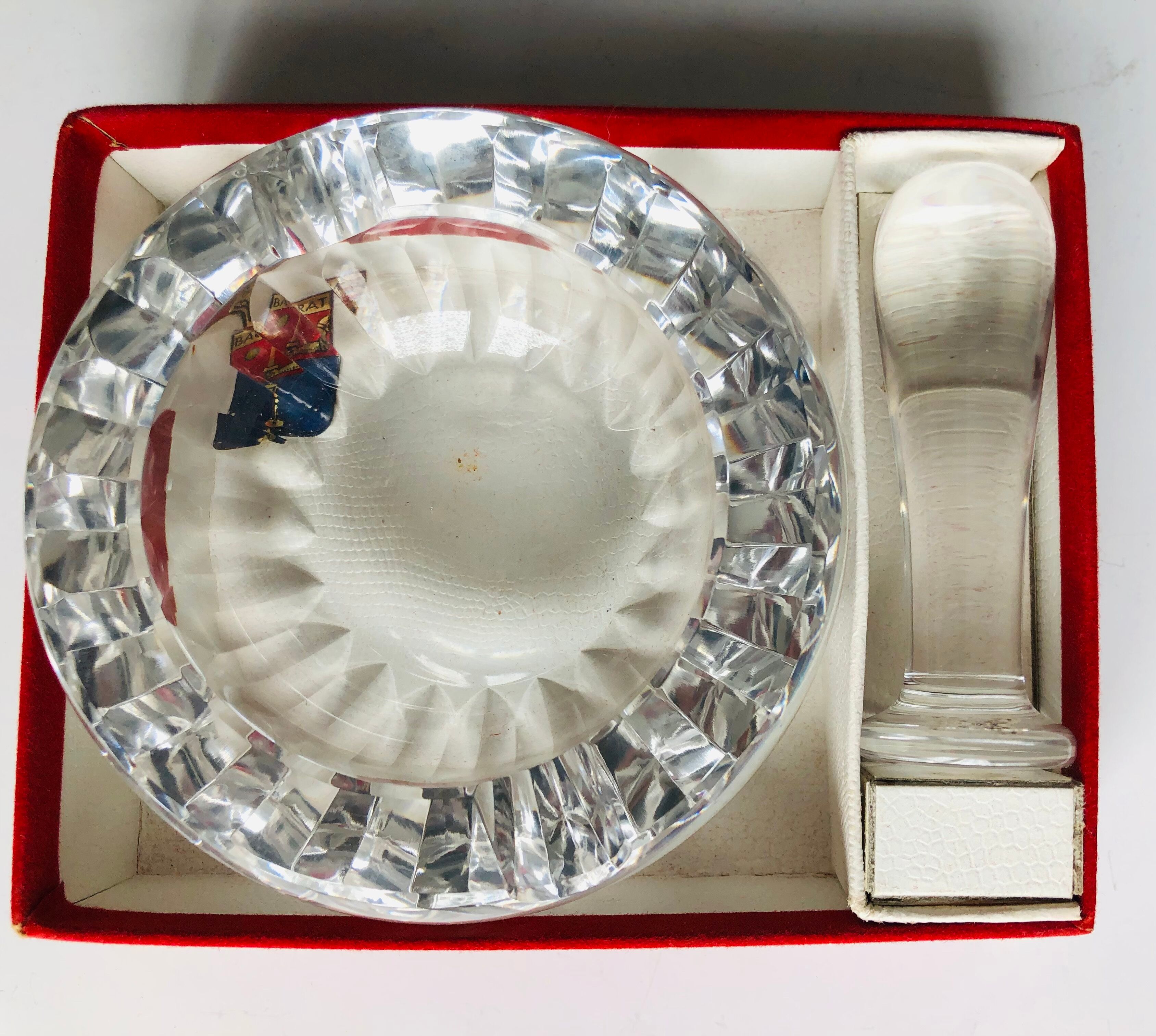 Baccarat crystal ashtray