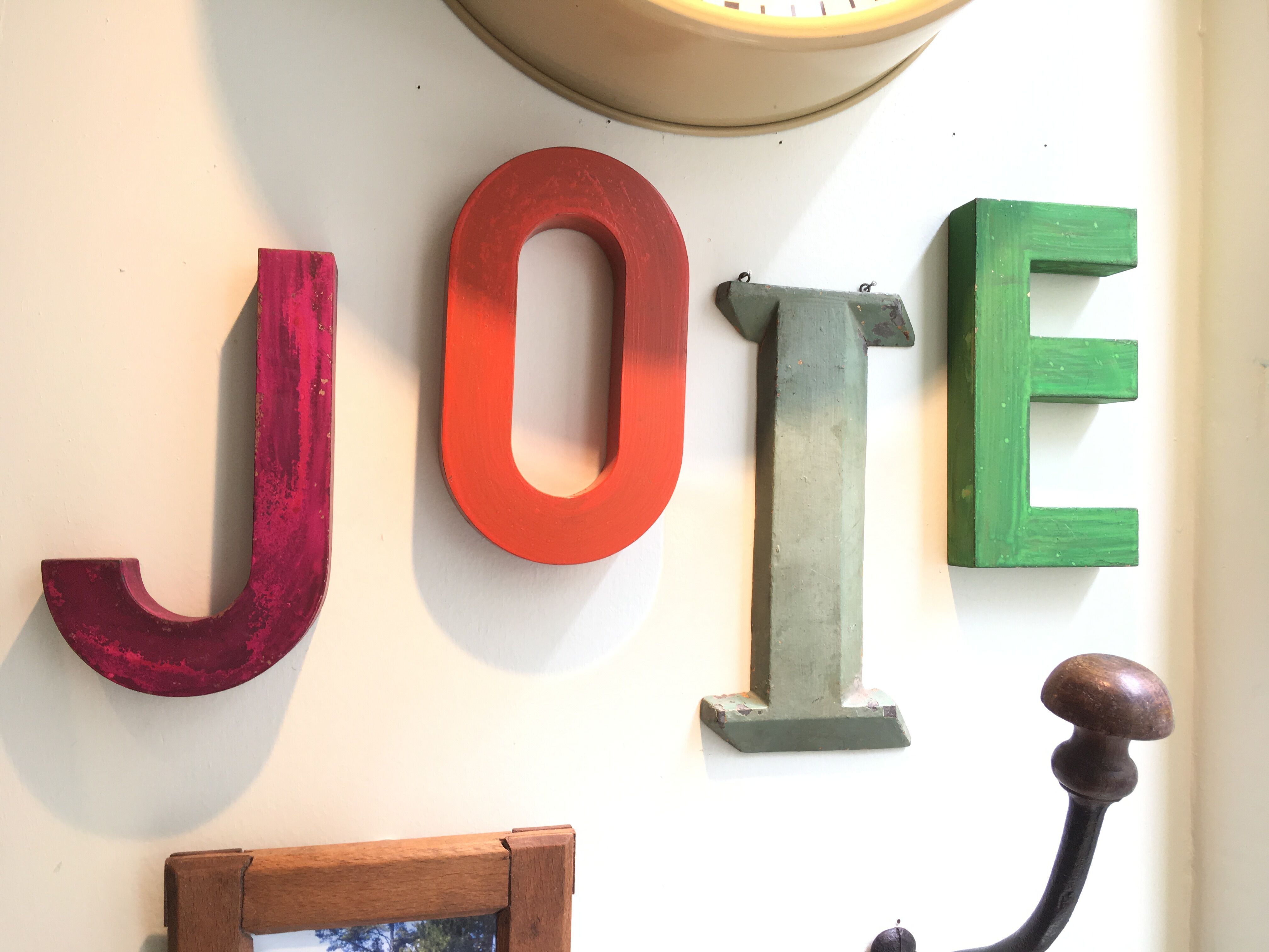 Old letter to sign iron o - 15 cm