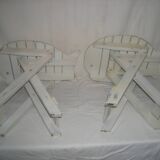 Pair of folding stools