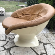 French Plastic Club Chair by Raphael Raffel, 1970s