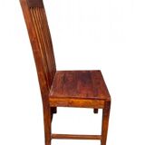 Set of six teak chairs
