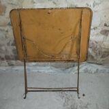 Table pliante fer forgé bistrot jardin