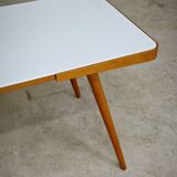 Table basse opaxit blanc par Jiri Jiroutek pour Cesky Nabytek 1960