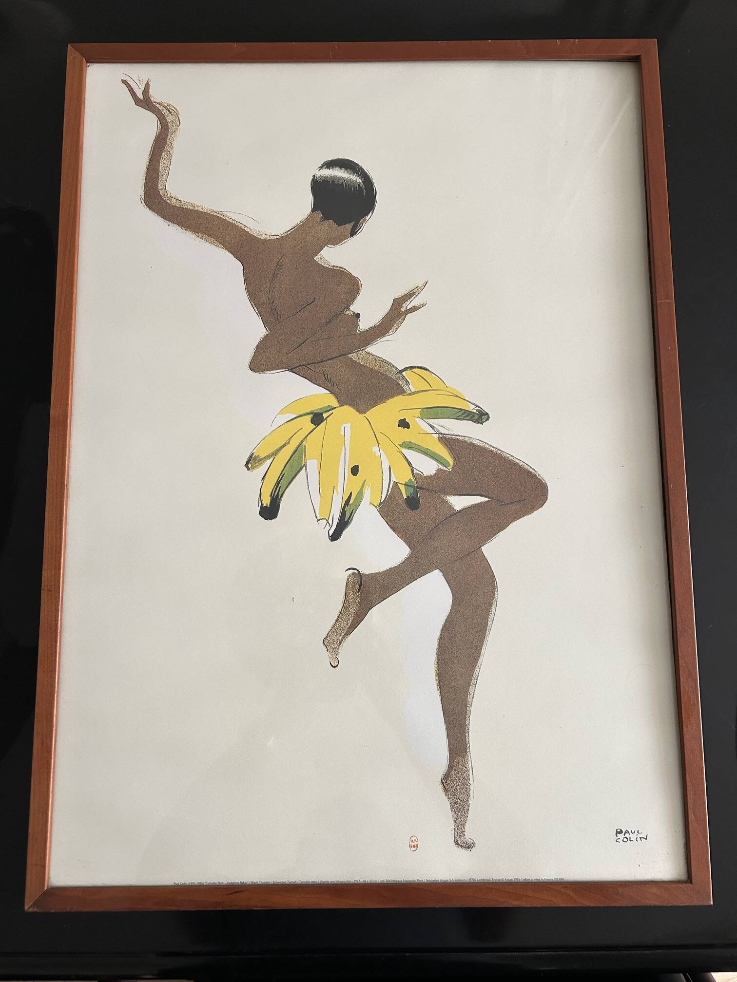 lithograph Tumulte Noir Joséphine Baker by Paul Colin